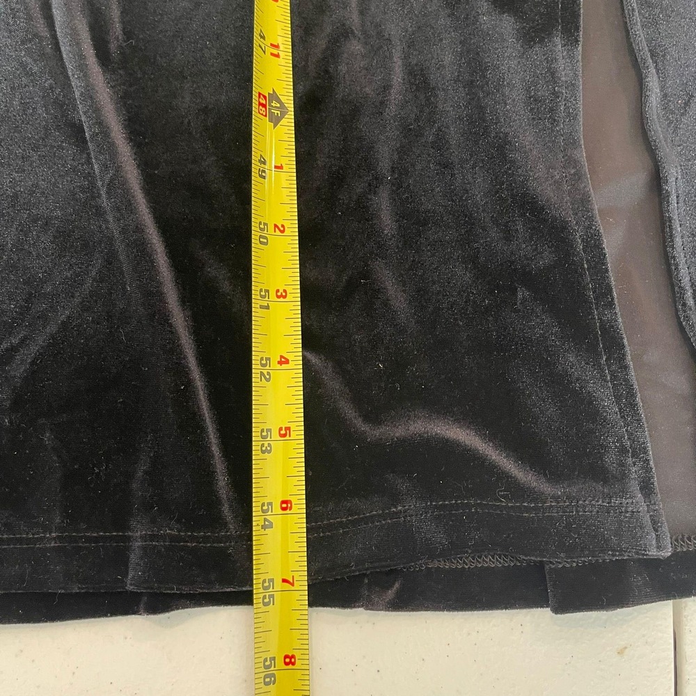 Fashion Bug Black Velvet Maxi Dress BLazerSet Plus Size XL - Picture 12 of 15
